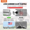 thumbnail image 3 of STAWAY 25FT Telescopic Flagpole Kit - Heavy Duty Aluminum, Easy Install, Adjustable Height, Perfect for Veterans & Outdoor Displays, Weather Resistant, 3 of 9