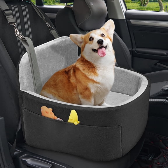 Dog Car Seat for Small Dogs, Bug Hull Portable Booster Car Seat with Safe Buckles