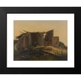 thumbnail image 2 of Henri-Arsène Macaire 24x19 Black Modern Framed Museum Art Print Titled - Plaster Oven in Montmartre (1834), 2 of 5