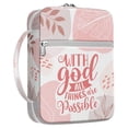 thumbnail image 1 of Funda para biblia MYSMOR Tropical Floral con asa para estudio cristiano, 1 of 6