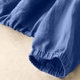 thumbnail image 6 of Edvintorg Womens Jacket Cotton and Linen Long Sleeve Casual Coat Lightweight Hooded Button Down Outerwear with Pocket Clothes for Women Blue L, 6 of 9