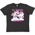 thumbnail image 3 of Inktastic My Grandma Loves Me Unicorn Youth T-Shirt, 3 of 5
