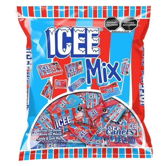 Surtido de dulces Icee mix y goma de mascar 900 g
