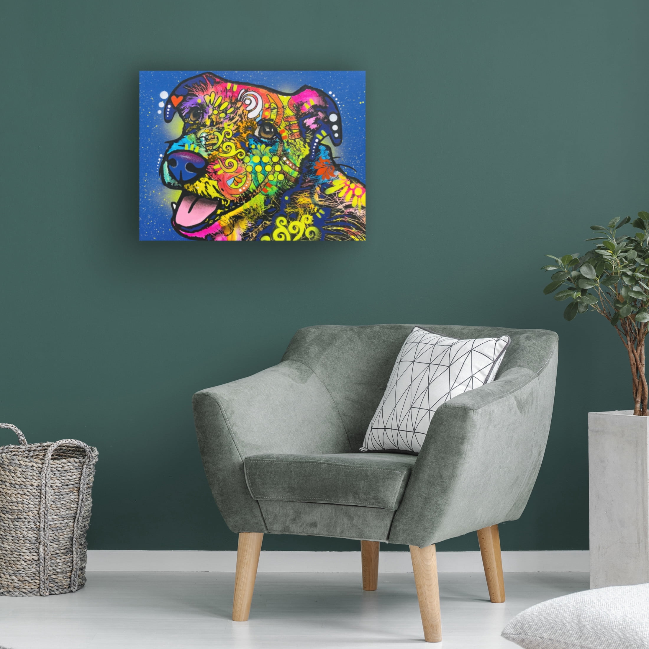 Canvas Wall Art - Dean Russo 'I Wuv You' Wall Art for Living Room, Bedroom, or Office Décor by Trademark Fine Art - 19 x 14 Inches