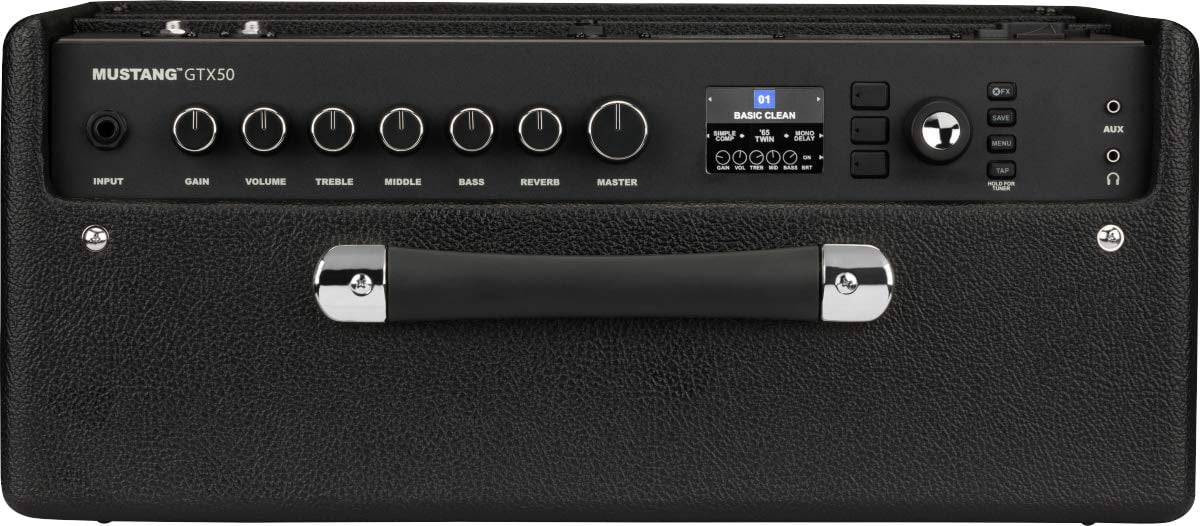 Fender Mustang GTX50 Guitar Combo Amplifier w/ Instrument Cable