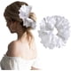 thumbnail image 2 of Thickened White Lace Hair Scrunchies, Lolita Lace Large Scrunchies Flower Hair Ties, White Lace Scrunchies Large For Women Girls, 2 of 5