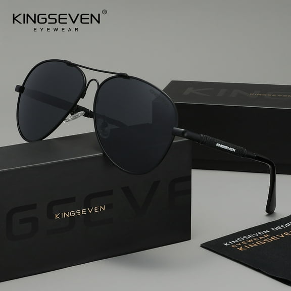 KINGSEVEN Men Women Polarized UV400 Sunglasses Aviators Alloy Frame