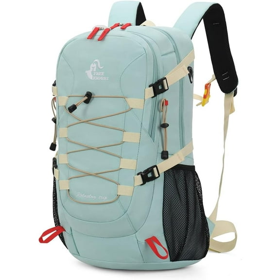 40L Waterproof Hiking Backpack with Rain Cover, Outdoor Sport Travel Bag Daypack for Camping Climbing Skiing Cycling (Milk Green)