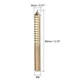 thumbnail image 2 of M8x80mm Hanger Bolts, 12 Pack Double Ended Thread Dowel Screws, 2 of 5