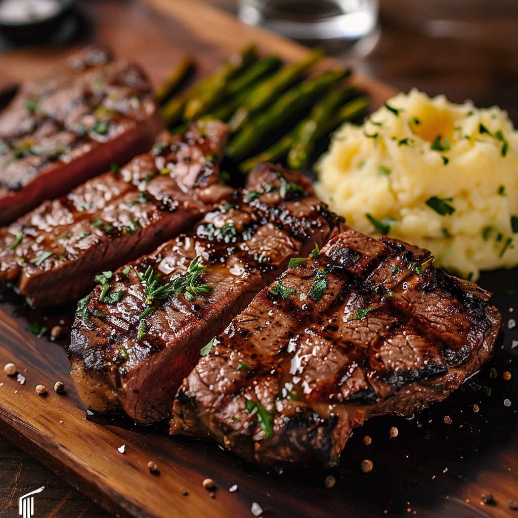 Grumpy Butcher Prime Steakhouse Beef Steak Meat, Large Thick Ribeye Steaks, 4 ct Pack, 14 oz Vacuum Bag