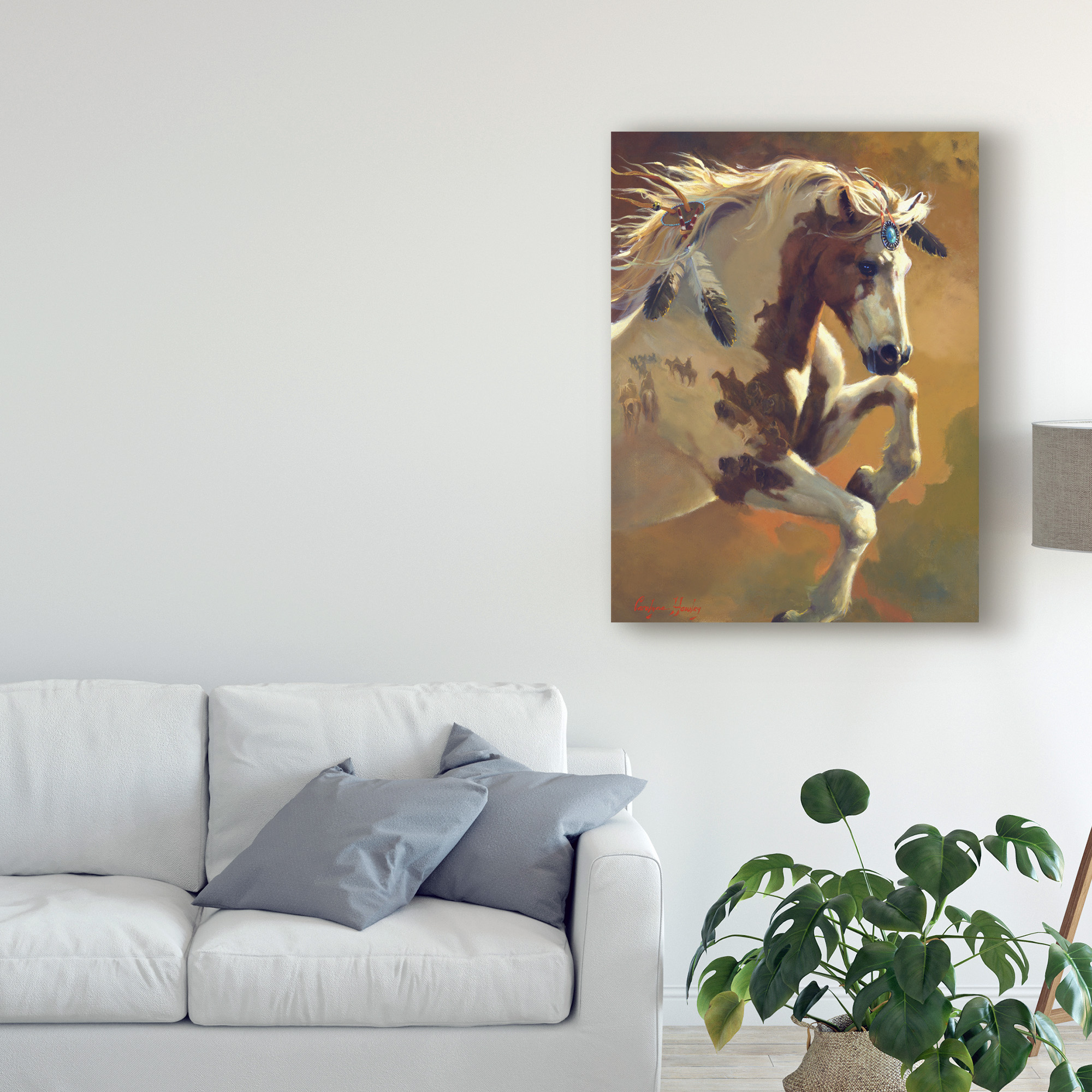Trademark Fine Art 'Wild Heart Horse' Canvas Art by Carolyne Hawley