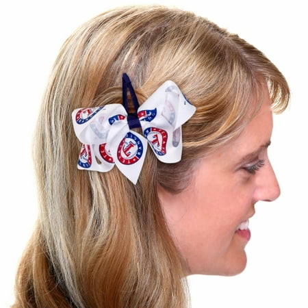 Texas Rangers Women's Team Logo Hair Bow - No Size