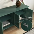 thumbnail image 2 of CBJCBJ 67" TV Stand, for TVs up to 75", Retro Entertainment Center with Storage for Living Room,Green, 2 of 8