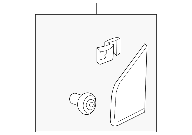 Genuine OE Honda Corner Molding - 75490-TF7-010