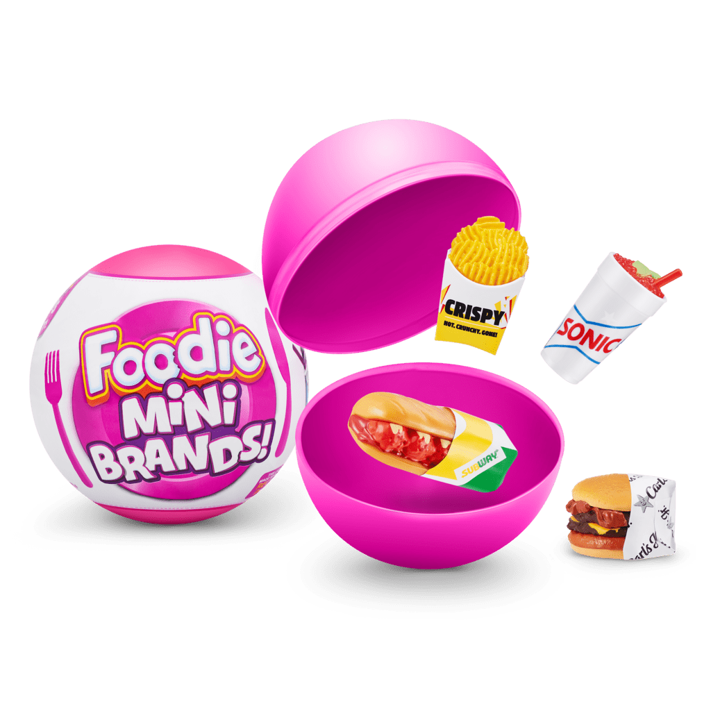 5 Surprise Foodie Mini Brands Mystery Capsule Real Miniature Brands Collectible Toy by ZURU