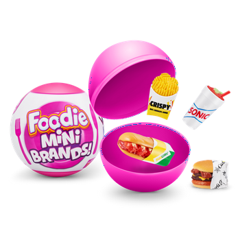 5 Surprise Foodie Mini Brands Mystery  Real Miniature Brands Collectible Toy by ZURU