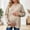 Khaki, variant on Women's Maternity Sweatshirt Oversized Long Sleeve Pregnant Shirt Fall Soft Casual Crew Neck Pullover Tops Size S-3XL