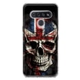thumbnail image 1 of MUNDAZE LG K51 Shockproof Clear Hybrid Protective Phone Case British UK Flag Skull Cover, 1 of 5