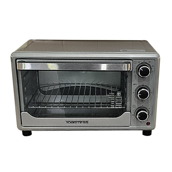 Toastess - Toaster Oven and Air Fryer, 6 Slice Capacity, Adjustable Temperature, Stainless Steel