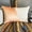 Beige, variant on Decorative Grey 12"x14" (30x35 cm) Lumbar Pillow Cover, Velvet & Linen Solid Color Block Oblong Pillow, Patchwork Pattern Modern Style - Velutinous Grey