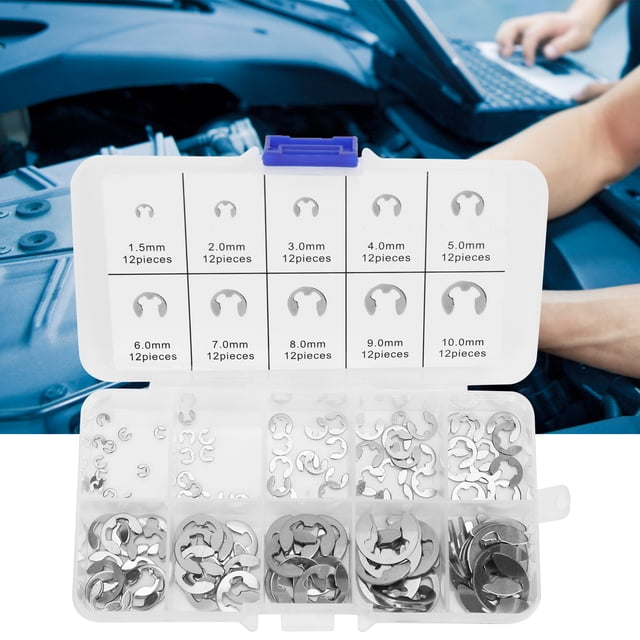 Hardware Fasteners, Stainless Steel E Clip Washer Standard Buckl 304 Stainless Steel Great Workmanship For Professional Field For Industry