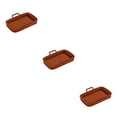 thumbnail image 3 of yingyy 1/2/3 Fryer Tray Bake Plate Baking Supplies Heating-resistance Compact Size Smooth Surface Washable Multicolored Kitchen Gadget Brown 3PCS, 3 of 6