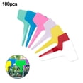thumbnail image 4 of Étiquettes de Plantes Robustes en Forme de T Résistantes aux UV Imperméables 100 Pcs PVC Durable, 4 of 5