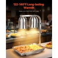 thumbnail image 2 of VEVOR Food Heat Lamp, 500W Bulbs, Commercial Food Warmer Light, Electric Stainless Steel French Fry Heating Lamp, Free-standing, Catering Food Warming Equipment for Kitchen Buffet Restaurant, Silver, 2 of 9