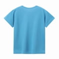 thumbnail image 4 of Splozh Toddler Shirts Boys 1T-10T Boys Fashion Breathable Short Sleeved T Shirt Casual Versatile Summer Top,Blue,4-5 Years, 4 of 5