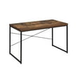 thumbnail image 5 of Hassch Modern Simple Writing Table Computer Desk Study Table, Rust Brown, 5 of 5