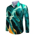 thumbnail image 5 of Camisas de verano con estampado floral y pintura al óleo para hombre, camisas de manga larga con solapa y estampado 3D, ropa informal vintage Y2k ajustada para mujer, 5 of 5