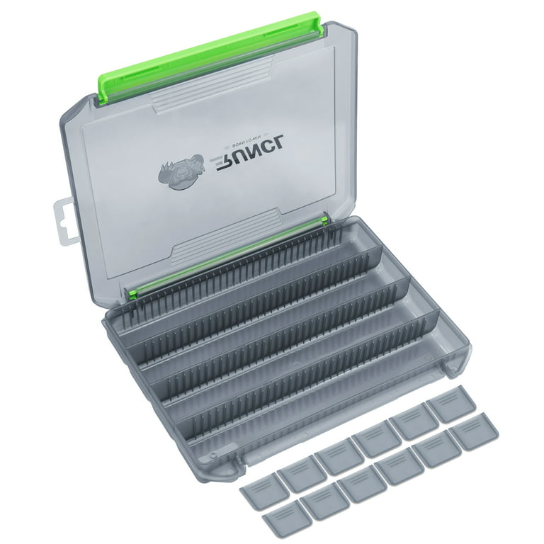 Runcl Fishing Tackle Box, Plastic Storage Organizer Box with
