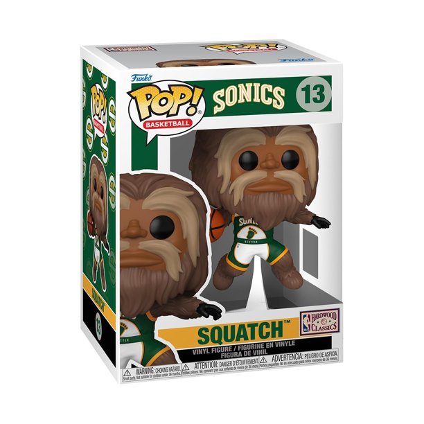 Figura de vinilo Funko Pop! Mascotas de la NBA: Sonics - Squatch