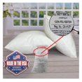 thumbnail image 5 of 2 Pack Pillow Insert 26x26 Hypoallergenic Square Form Sham Stuffer Standard White Polyester Decorative Euro Throw Pillow Inserts for Sofa Bed - Made in USA (Set of 2) - Machine Washable and Dry, 5 of 5