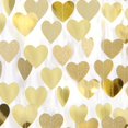 thumbnail image 1 of Guirnalda con forma de corazón Burgleda para decoración de fiesta, 16 m, color champán dorado, 1 of 8