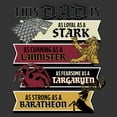 thumbnail image 2 of Men's Game of Thrones Father's Day This Dad Is... Four Houses Graphic Tee Charcoal Heather X Large, 2 of 5