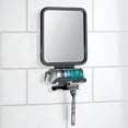 thumbnail image 3 of mDesign Large Modern Metal Suction Shaving Mirror Center for Bathroom - Black, 3 of 6
