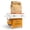 Brown, variant on Made Easy Kit Food Delivery Outdoor Functional Décor Metal and Wood Box for Designated Food Order Reception Location