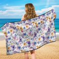 thumbnail image 6 of XYZCANDO Butterfly Floral Easy Install Towel Car Seat Cover for Beach Travel, Sweatproof Non-Slip Car Seat Cover Towels, 6 of 11