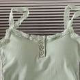 thumbnail image 4 of Women's Lace Undershirt Everyday Casual Camisole with Built in Bra Summer Ribbed Tank Tops Free Size, 4 of 5