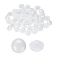 thumbnail image 1 of Botones de plástico Uxcell de 50 piezas de 0.47" con forma de hongo y con ojal, blancos, 1 of 7