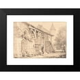thumbnail image 2 of Samuel Prout 14x11 Black Modern Framed Museum Art Print Titled - Scene at Jumieges (1820-1830), 2 of 5