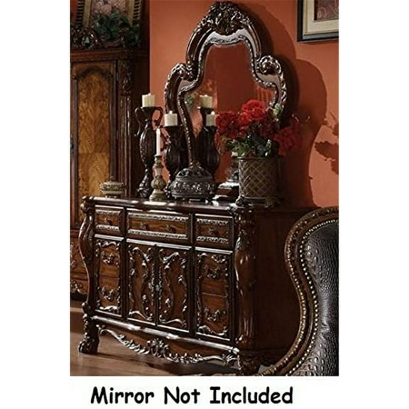 ACME Dresden Wooden Frame Dresser/Server in Cherry Oak