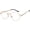 Rose Gold / Clear, variant on Round Sunglasses - (70) Silver Frame / Silver Clear Lens
