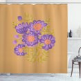 thumbnail image 1 of Ambesonne Aster Shower Curtain, Bouquet of Fall Blossom, 69"Wx75"L, Blue Violet Pale Brown, 1 of 3