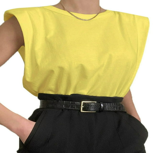 EIMELI Débardeur Élégant Rembourré pour Femmes Style Décontracté