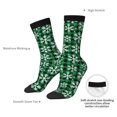 thumbnail image 2 of Yiaed Christmas Pattern At Buffalo Plaid Print Great elasticity Crew Socks Sports socks for Men and Women, 2 of 5