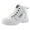 White, variant on Women's Chunky White Sneakers Plus Velvet New Versatile Warm High Top Boots Korean Style Winter Boots with Waterproof Artificial Leather and Fleece Lining Shoes
