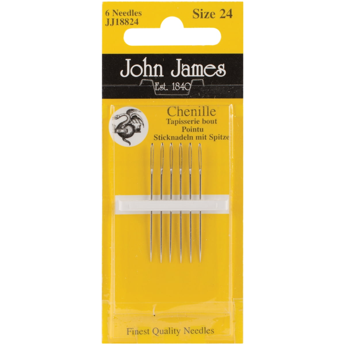 Chenille Hand Needles-Size 24 6/Pkg - Walmart.com