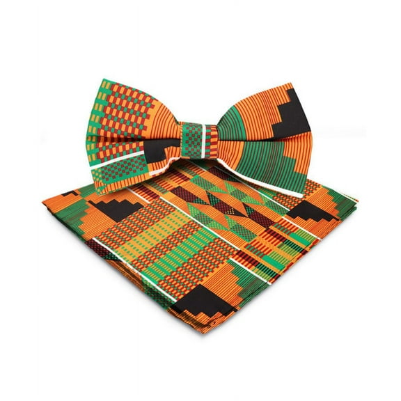 Vittorio Farina Kente Bow Tie & Pocket Square